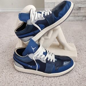 Jordan 1 Low SE CraftObsidian French Blue Ashen Slate White